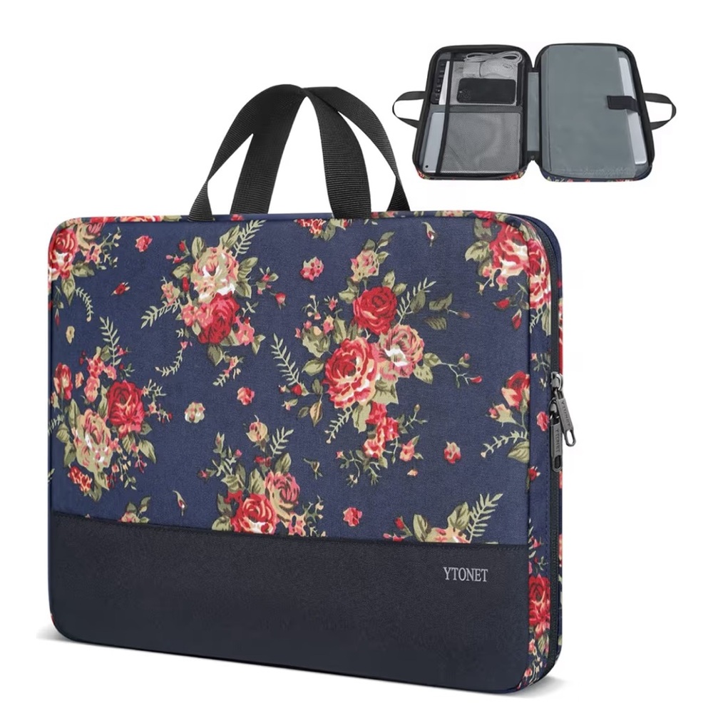 Floral Laptop Sleeve Bag - 15.6inch